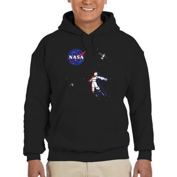 NASA Nasa 3D Astronaut Hoodie Men -NASA Designs, Male Small