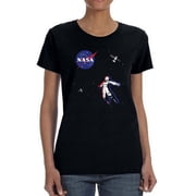 NASA Nasa 3D Astronaut Shaped T-Shirt Women -NASA Designs, Female Small