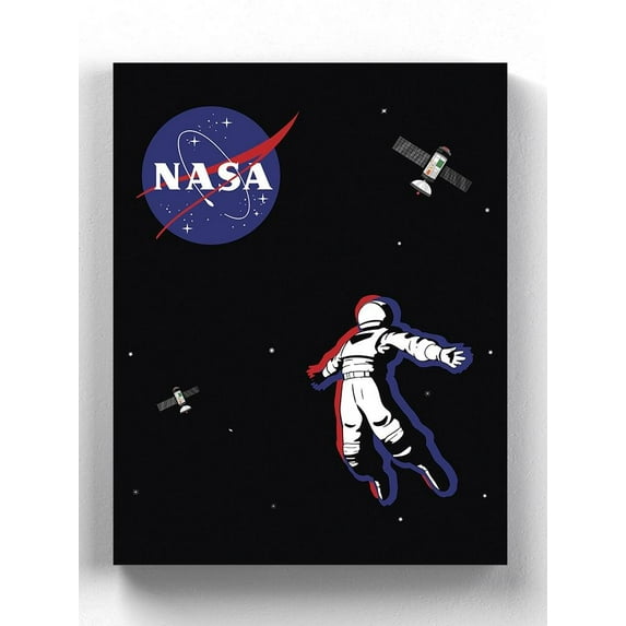 NASA Nasa 3D Astronaut Wrapped Canvas -NASA Designs,