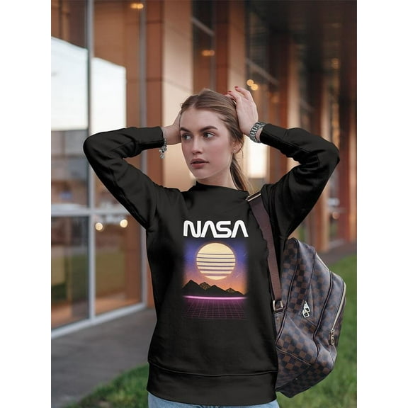 NASA Nasa 80S Style Sweatshirt Women -NASA Designs, Female Small