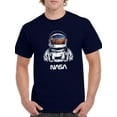 thumbnail image 1 of NASA Nasa Astrnaut Watching Galaxy T-Shirt Men -NASA Designs, Male x-Large, 1 of 4