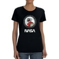thumbnail image 1 of NASA Nasa Astronaut Badge Shaped T-Shirt Women -NASA Designs, Female XX-Large, 1 of 4