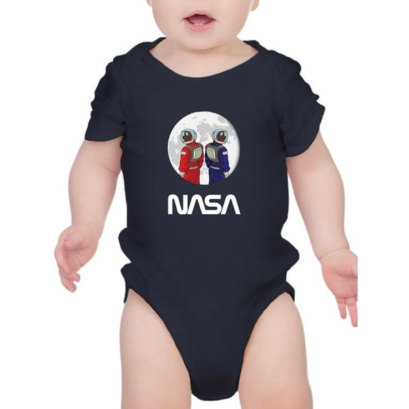 NASA Nasa Astronaut Duo Over Moon Bodysuit Infant -NASA Designs, 24 Months