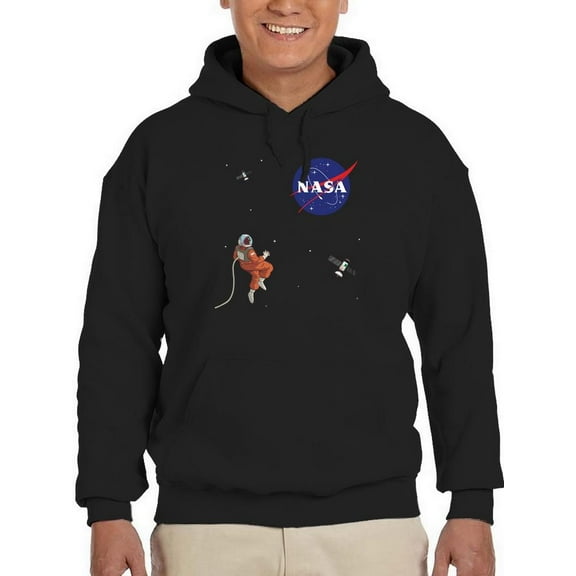 NASA Nasa Astronaut Floating Hoodie Men -NASA Designs, Male Large