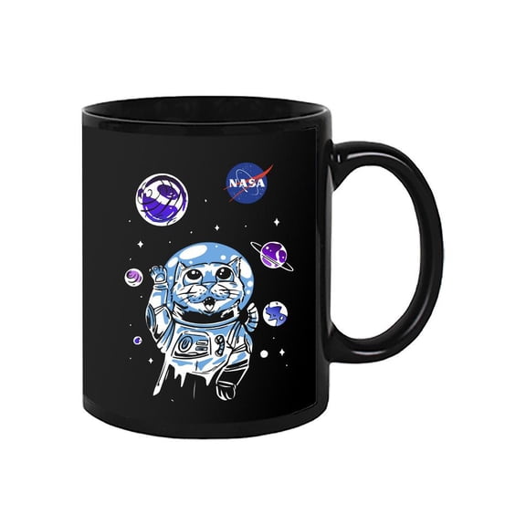 NASA Nasa Astronaut Kitten W Planets Mug - NASA Designs,