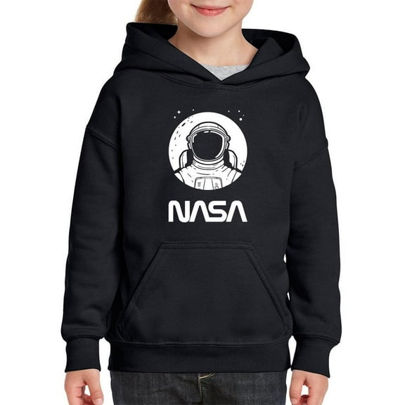 NASA Nasa Astronaut Over Moon Hoodie Juniors -NASA Designs,  Large