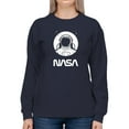 thumbnail image 1 of NASA Nasa Astronaut Over Moon Sweatshirt Women -NASA Designs, Female Medium, 1 of 4