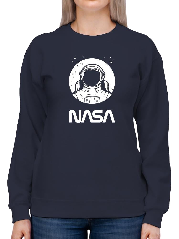 NASA Nasa Astronaut Over Moon Sweatshirt Women -NASA Designs, Female ...