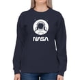thumbnail image 1 of NASA Nasa Astronaut Over Moon Sweatshirt Women -NASA Designs, Female XX-Large, 1 of 4