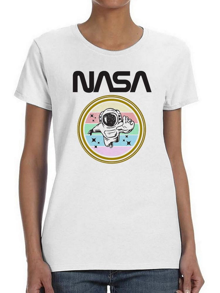 NASA Nasa Astronaut Pastel Color Shaped T-Shirt Women -NASA Designs ...