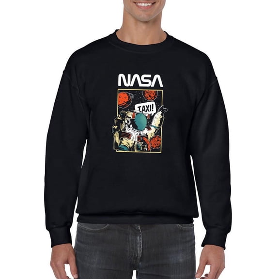 NASA Nasa Astronaut Portrait Taxi Sweatshirt Men -NASA Designs, Male Medium