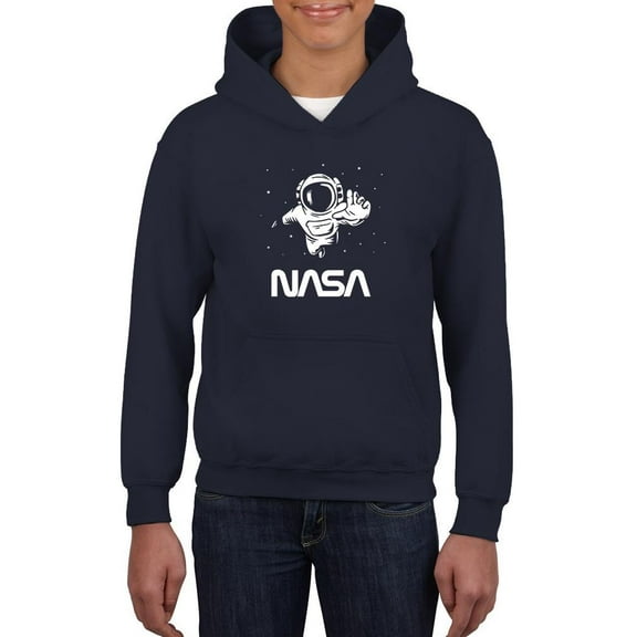NASA Nasa Astronaut Reaching Camera Hoodie Juniors -NASA Designs,  Small