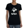 thumbnail image 1 of NASA Nasa Astronaut Reaching Camera Shaped T-Shirt Women -NASA Designs, Female x-Large, 1 of 4