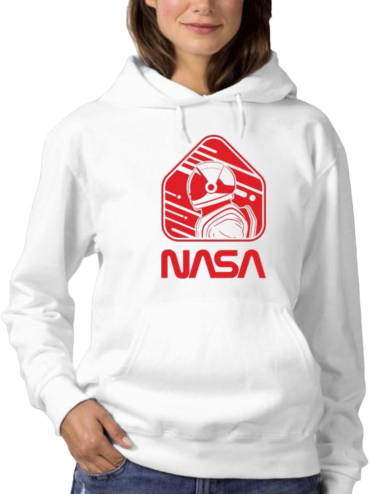 NASA Nasa Astronaut Red Sign Hoodie Women -NASA Designs, Female 5X ...