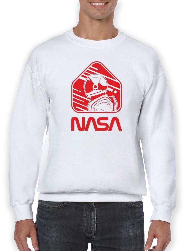 NASA Nasa Astronaut Red Sign Sweatshirt Men -NASA Designs, Male Medium ...