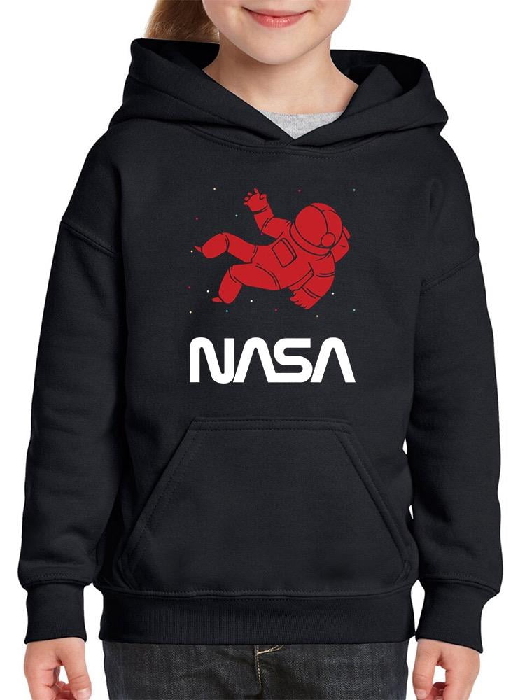 NASA Nasa Astronaut Silhouette Hoodie Juniors -NASA Designs, Small ...