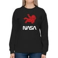thumbnail image 1 of NASA Nasa Astronaut Silhouette Sweatshirt Women -NASA Designs, Female 5X-Large, 1 of 4