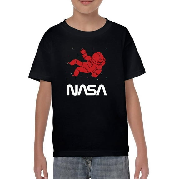 NASA Nasa Astronaut Silhouette T-Shirt Juniors -NASA Designs, Large