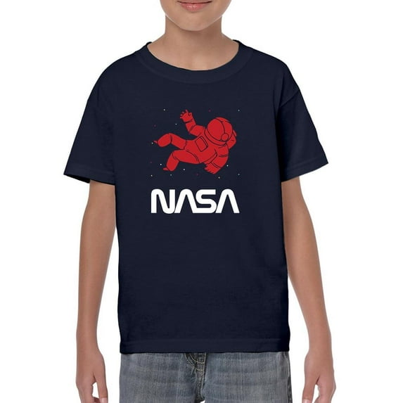 NASA Nasa Astronaut Silhouette T-Shirt Juniors -NASA Designs, Small