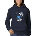 thumbnail image 1 of NASA Nasa Baby Blue Rocket Art Hoodie Women -NASA Designs, Female x-Large, 1 of 4