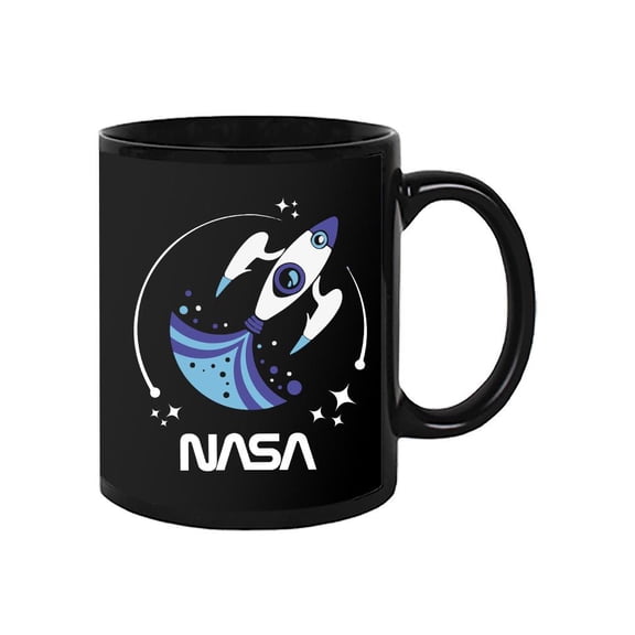 NASA Nasa Baby Blue Rocket Art Mug - NASA Designs,
