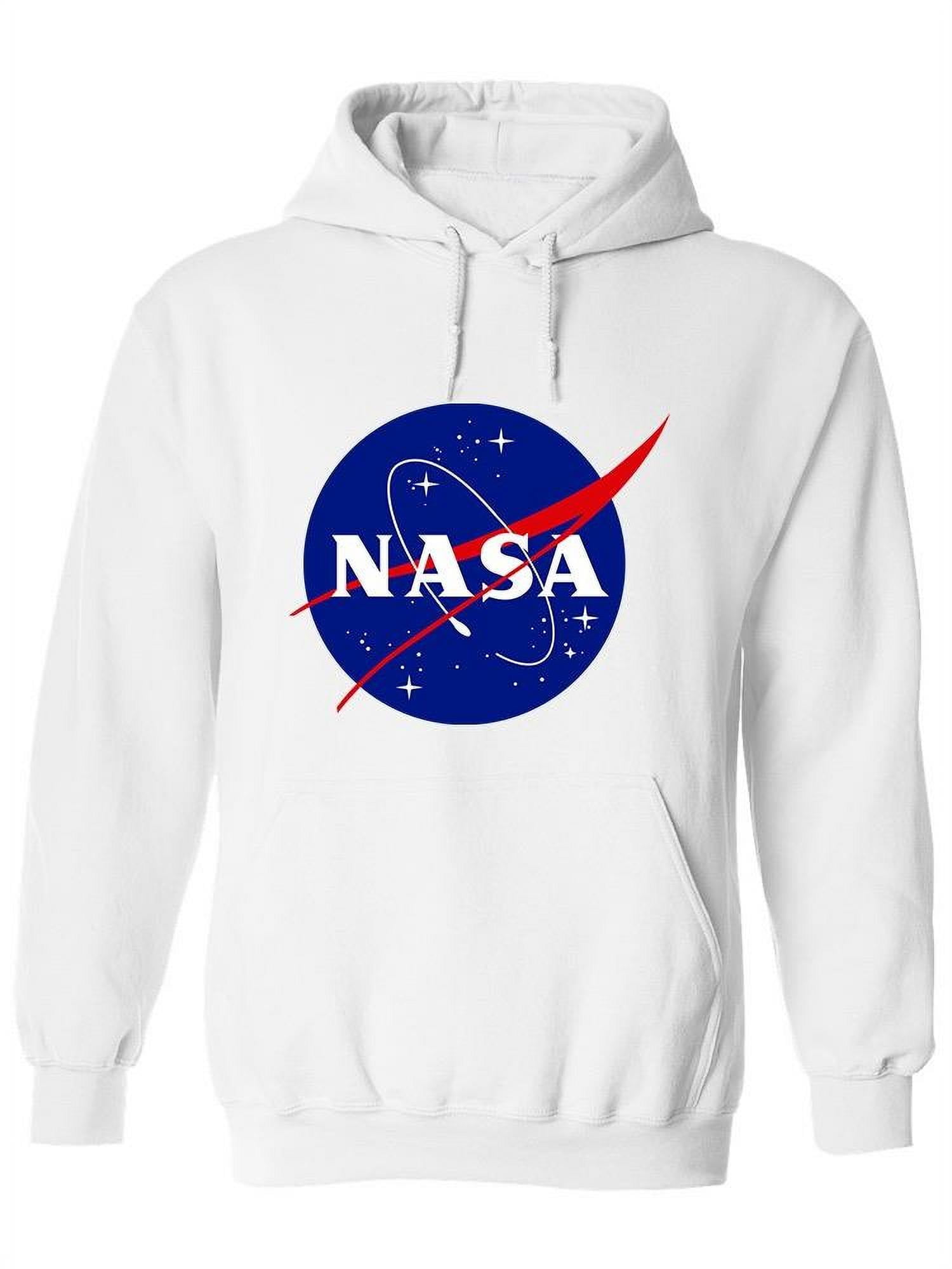 NASA Nasa Blue Logo Hoodie Women NASA Designs Female Small