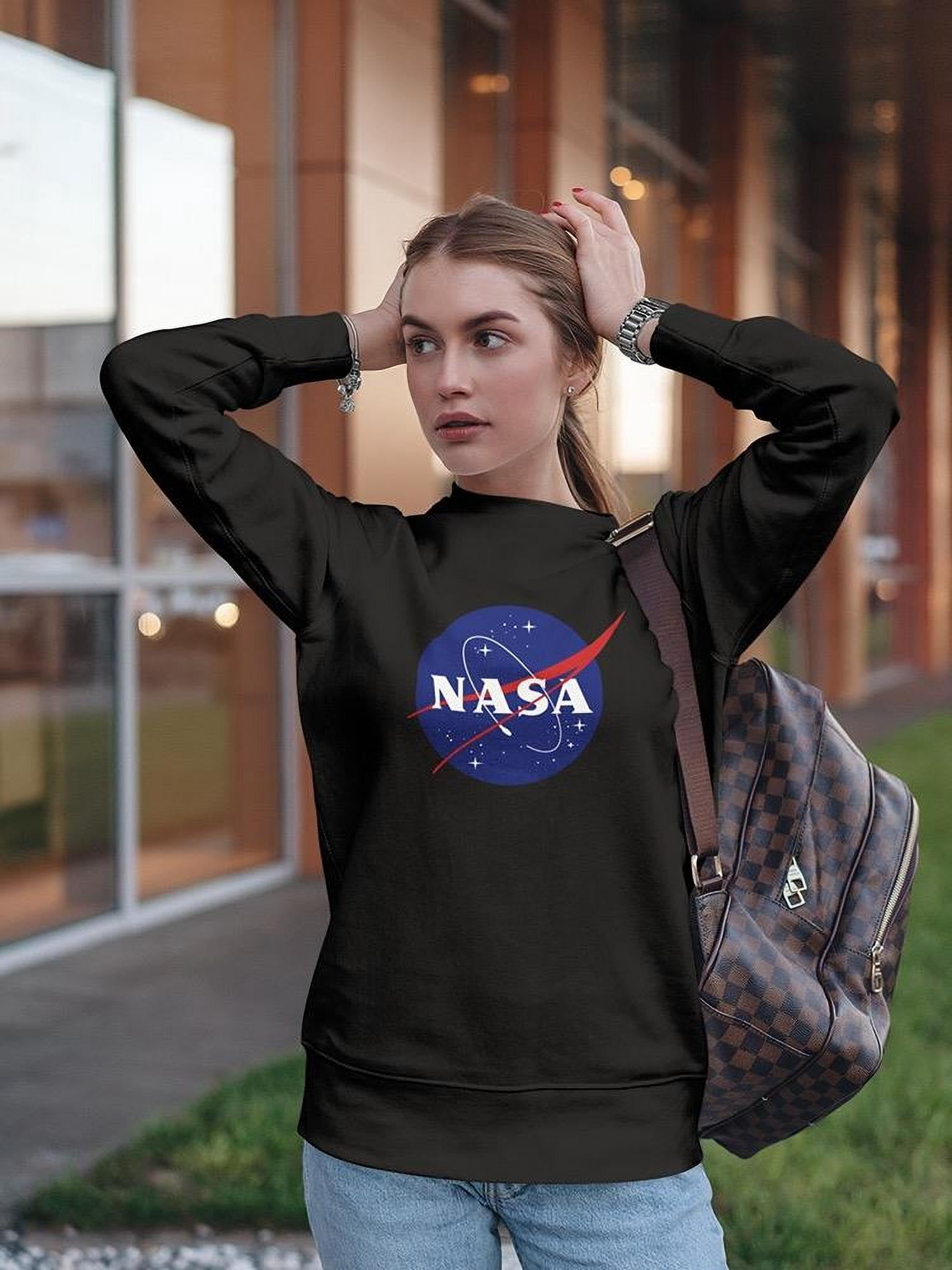 NASA Nasa Classic Logo Design Sweatshirt Women -NASA Designs, Female 3X ...