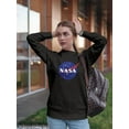 thumbnail image 1 of NASA Nasa Classic Logo Design Sweatshirt Women -NASA Designs, Female 4X-Large, 1 of 4