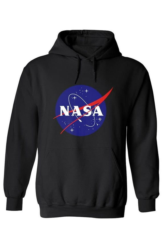Classic Logo Hoodie Men -NASA Designs, Male x-Large