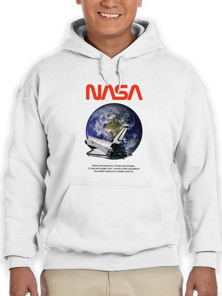 NASA Nasa Earth Atmosphere Hoodie Men -NASA Designs, Male Large ...