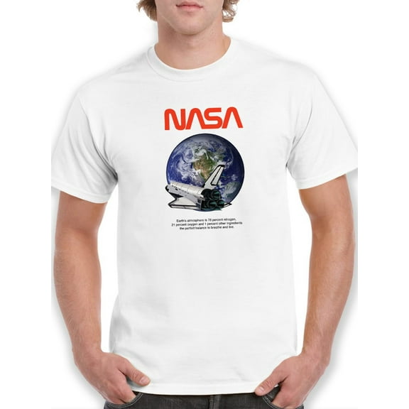 NASA Nasa Earth Atmosphere T-Shirt Men -NASA Designs, Male 4X-Large
