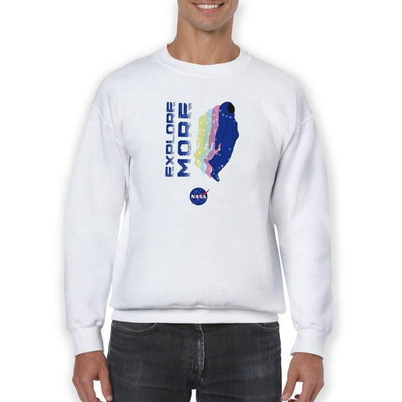 NASA Nasa Explore More Astronaut Sweatshirt Men -NASA Designs, Male 4X-Large