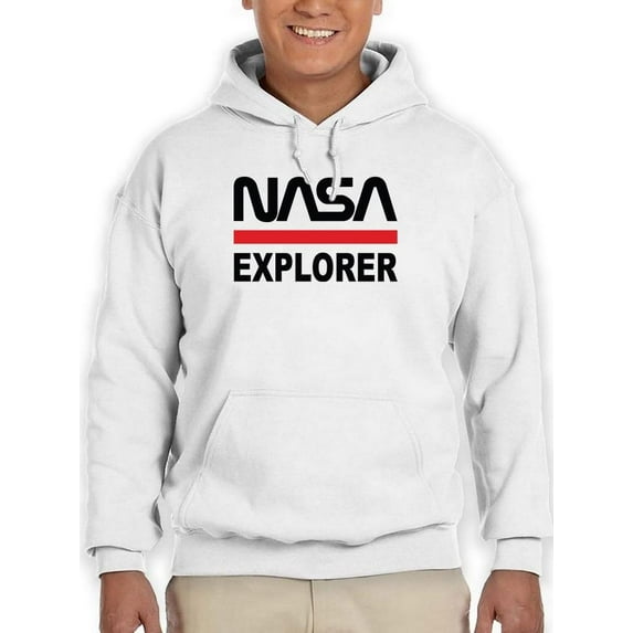 NASA Nasa Explorer Banner Hoodie Men -NASA Designs, Male Medium