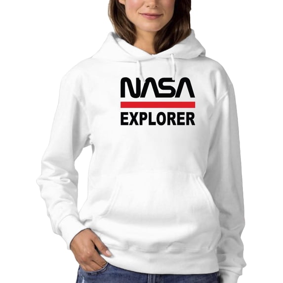 NASA Nasa Explorer Banner Hoodie Women -NASA Designs, Female Small