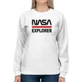 thumbnail image 1 of NASA Nasa Explorer Banner Sweatshirt Women -NASA Designs, Female 4X-Large, 1 of 4