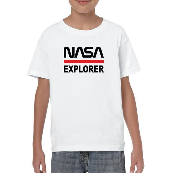 NASA Nasa Explorer Banner T-Shirt Juniors -NASA Designs,  x-Small