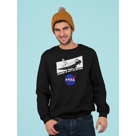 NASA Nasa Failure Is Not An Option Sweatshirt Men -NASA Designs, Male Medium
