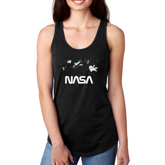 NASA Nasa Floating Objects Banner Racerback Tank Women -NASA Designs, Female Small