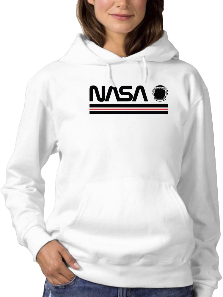NASA Nasa Helmet Banner Hoodie Women -NASA Designs, Female Large ...