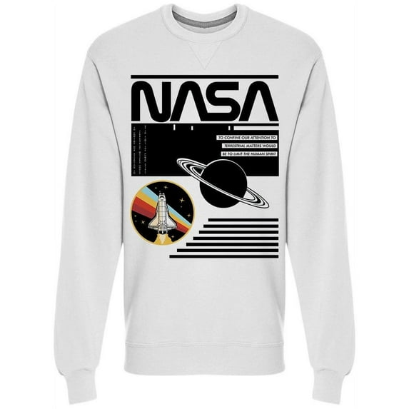 NASA Nasa Is The Limit Men Sweatshirt, Male Medium