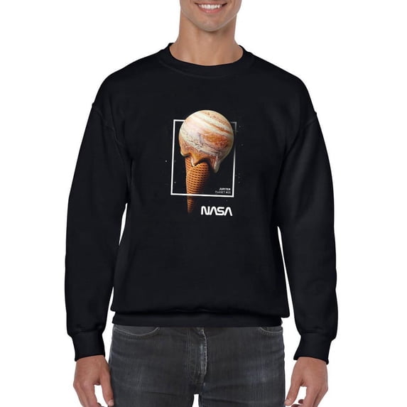 NASA Nasa Jupiter Ice Cream Sweatshirt Men -NASA Designs, Male XX-Large