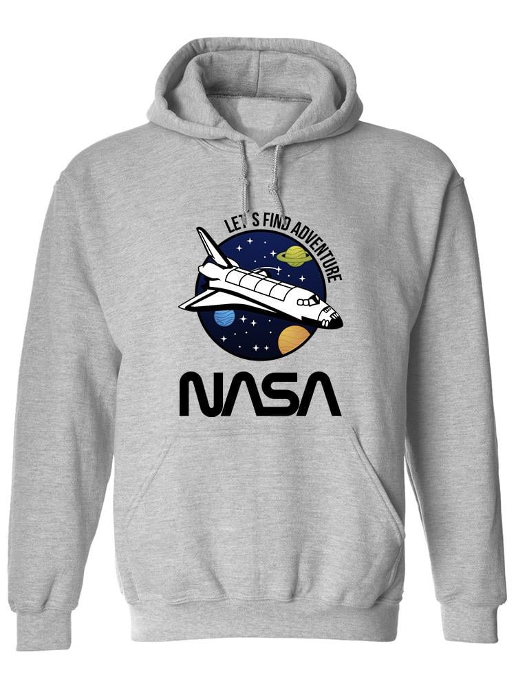 NASA Nasa Let's Find Adventure Hoodie Men -NASA Designs, Male Large ...