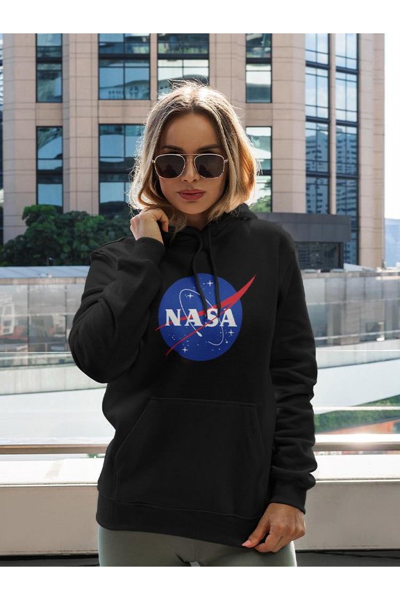 Logo Design Hoodie Women -NASA Designs, Female Medium