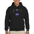 thumbnail image 1 of NASA Nasa Logo Floating Objects Hoodie Men -NASA Designs, Male Large, 1 of 4