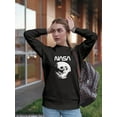 thumbnail image 1 of NASA Nasa Moon Design Sweatshirt Women -NASA Designs, Female x-Large, 1 of 4