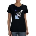 thumbnail image 1 of NASA Nasa Not Rocket Science Shaped T-Shirt Women -NASA Designs, Female Large, 1 of 4
