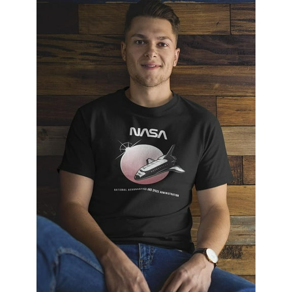 NASA Nasa On The Moon Men T-Shirt, Male 5X-Large