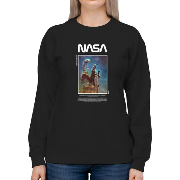NASA Nasa Pillars Of Creation Sweatshirt Women -NASA Designs, Female Large