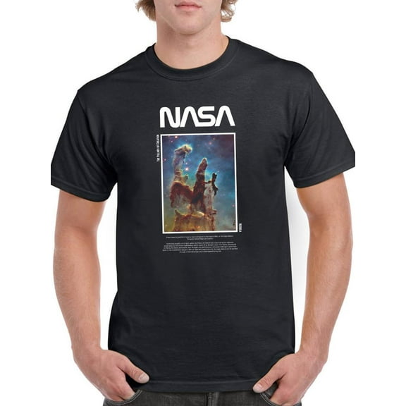 NASA Nasa Pillars Of Creation T-Shirt Men -NASA Designs, Male Medium