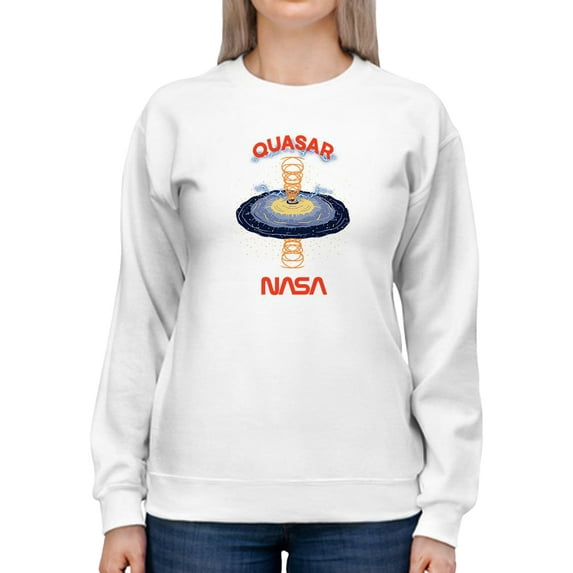 NASA Nasa Quasar Art Sweatshirt Women -NASA Designs, Female 5X-Large